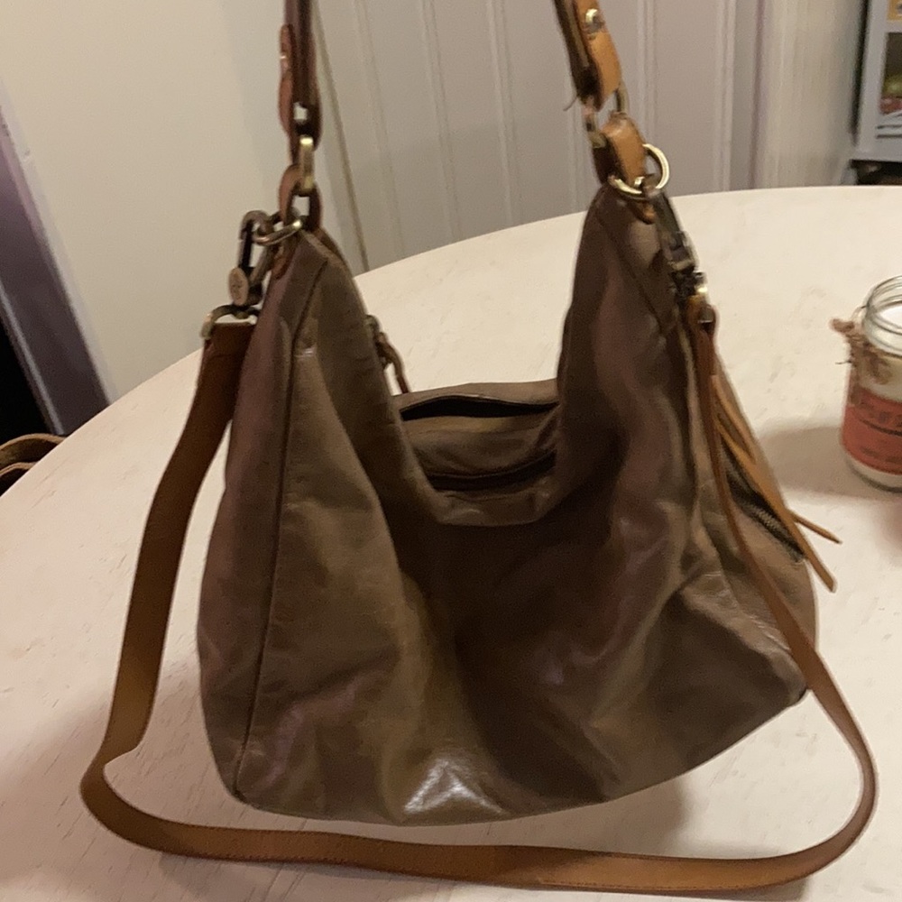 Leather crossbody purse